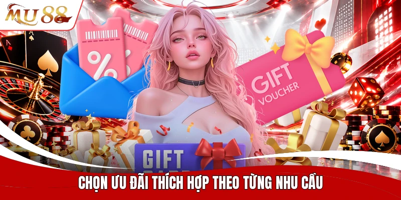 Chọn ưu đãi thích hợp theo từng nhu cầu